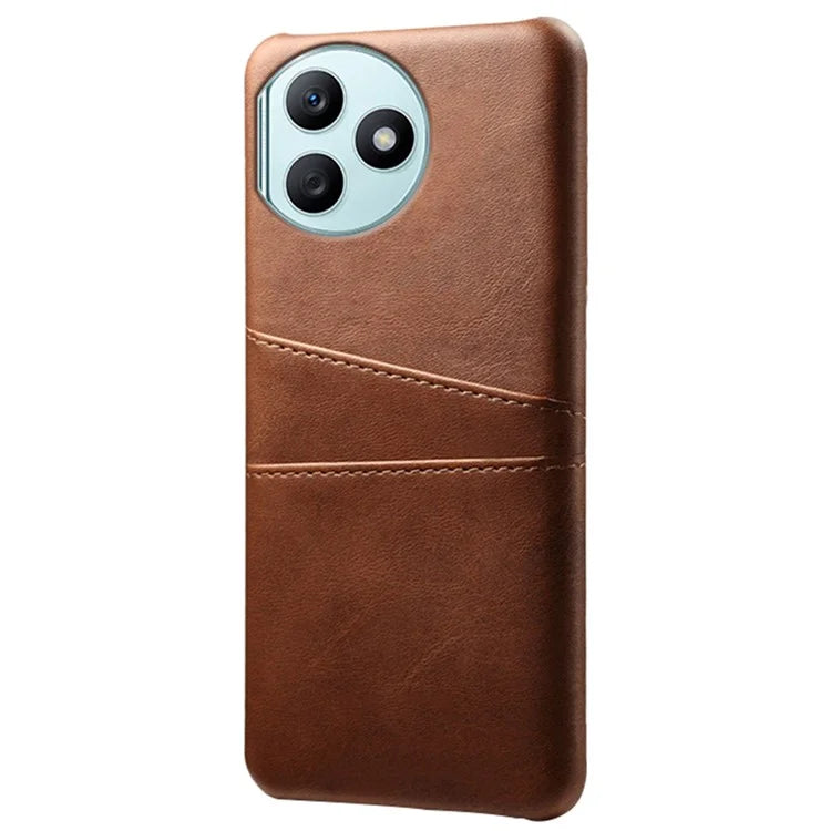 For Honor X50i+ 5G Case 2 Card Holders Anti-fall PU Leather+PC Phone Shell