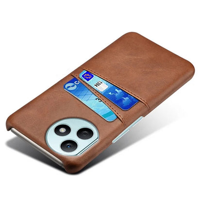 For Honor X50i+ 5G Case 2 Card Holders Anti-fall PU Leather+PC Phone Shell
