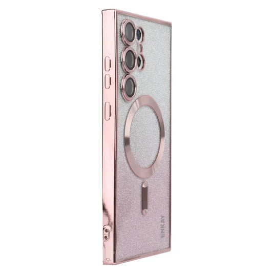 ENAKY HAT PRINCE For Samsung Galaxy S23 Ultra Magnetic Case Electroplating TPU Cover