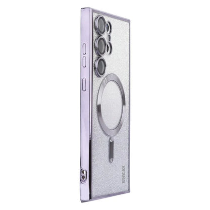 ENAKY HAT PRINCE For Samsung Galaxy S23 Ultra Magnetic Case Electroplating TPU Cover