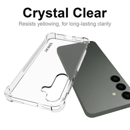 ENKAY HAT PRINCE For Samsung Galaxy S24 Cases Thickened Corners Phone Shell Clear Cell Phone Cover