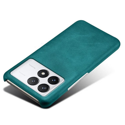 For Xiaomi Redmi K70E 5G / Poco X6 Pro 5G Calf Texture Phone Case Anti-Scratch PU Leather Coated PC Cover