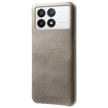 For Xiaomi Redmi K70E 5G / Poco X6 Pro 5G Calf Texture Phone Case Anti-Scratch PU Leather Coated PC Cover