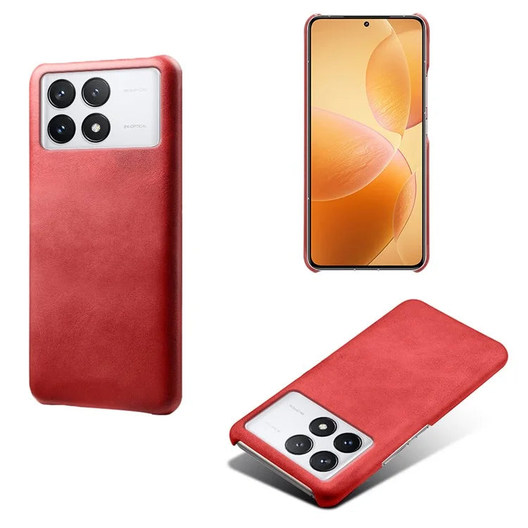For Xiaomi Redmi K70 Pro 5G / K70 5G Slim-Fit PU Leather Coated PC Cover Anti-Scratch Phone Case