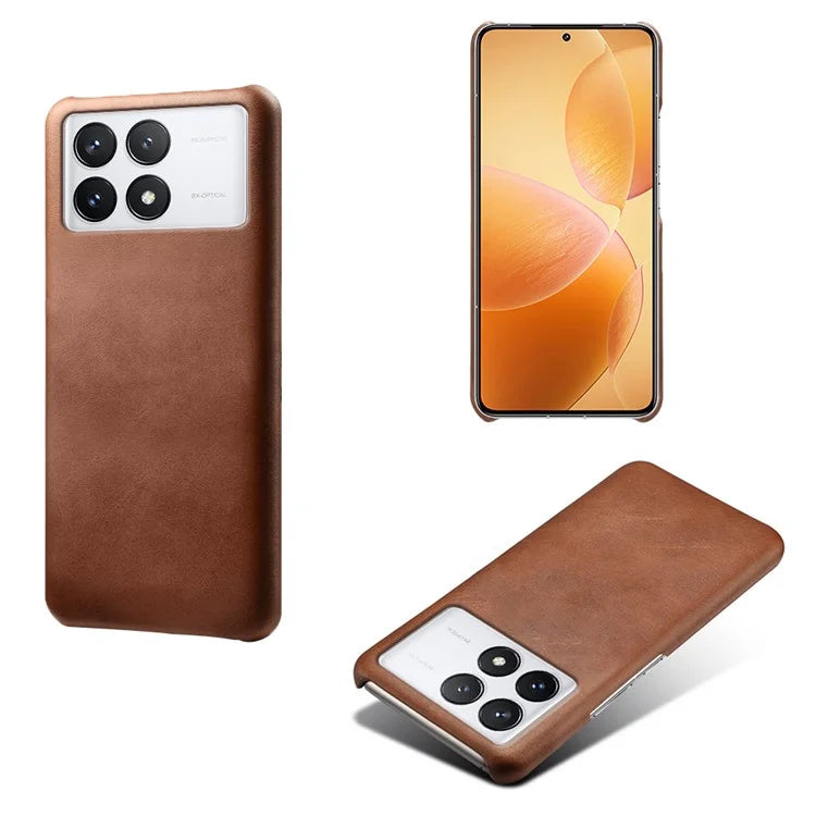 For Xiaomi Redmi K70 Pro 5G / K70 5G Slim-Fit PU Leather Coated PC Cover Anti-Scratch Phone Case