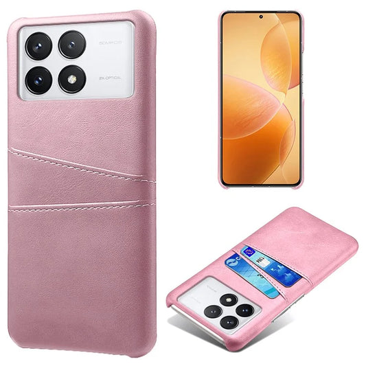 For Xiaomi Redmi K70 Pro 5G / K70 5G Case Anti-fall PU Leather+PC Phone Shell with 2 Card Slots