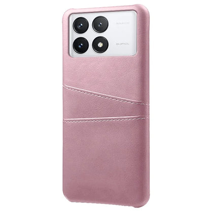 For Xiaomi Redmi K70 Pro 5G / K70 5G Case Anti-fall PU Leather+PC Phone Shell with 2 Card Slots