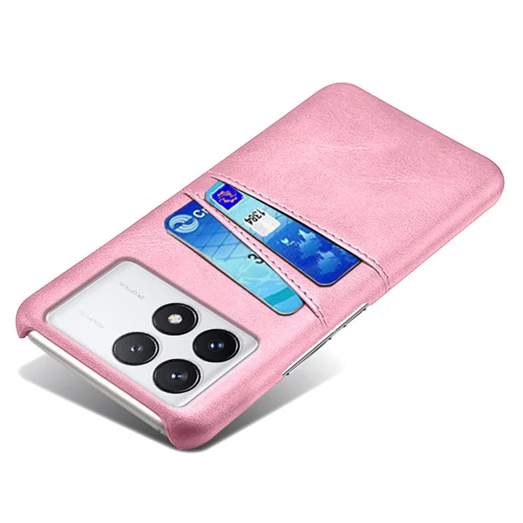 For Xiaomi Redmi K70 Pro 5G / K70 5G Case Anti-fall PU Leather+PC Phone Shell with 2 Card Slots