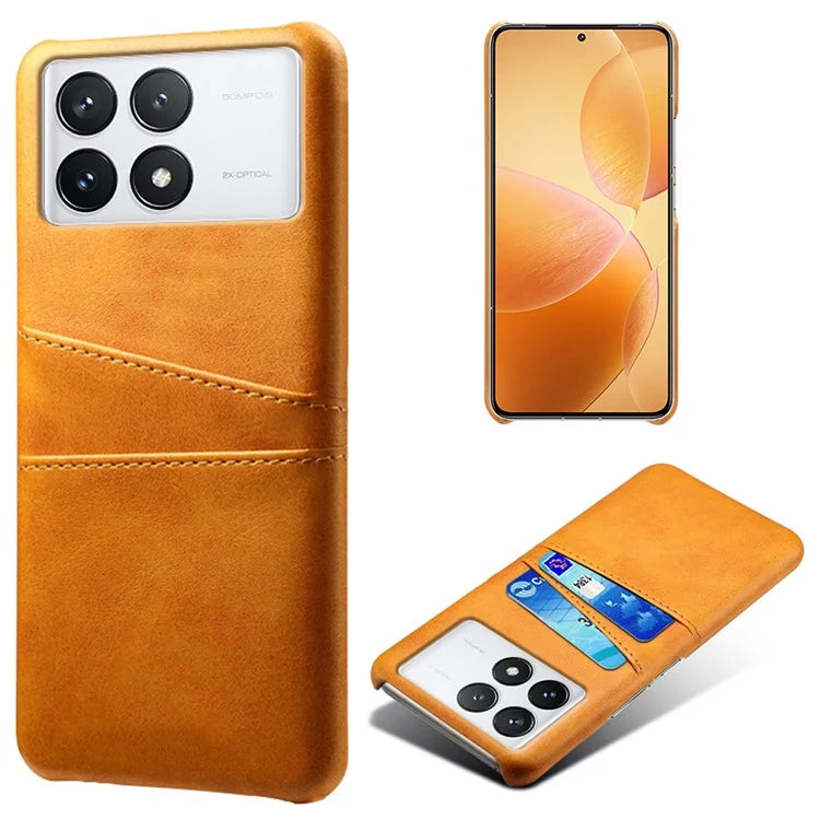 For Xiaomi Redmi K70 Pro 5G / K70 5G Case Anti-fall PU Leather+PC Phone Shell with 2 Card Slots