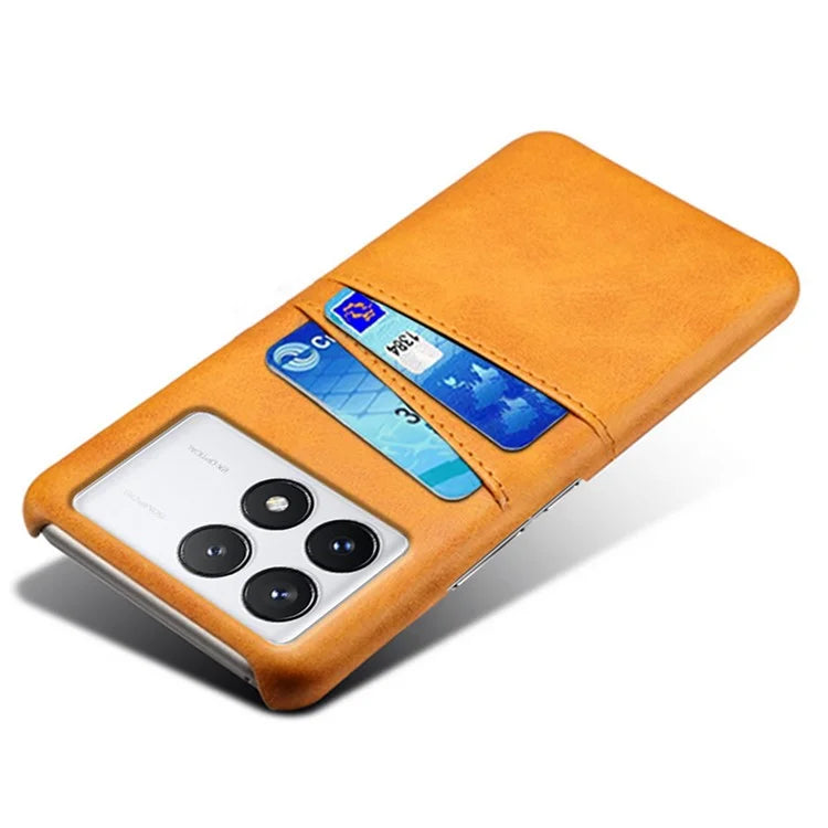 For Xiaomi Redmi K70 Pro 5G / K70 5G Case Anti-fall PU Leather+PC Phone Shell with 2 Card Slots