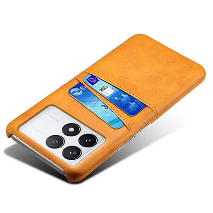 For Xiaomi Redmi K70 Pro 5G / K70 5G Case Anti-fall PU Leather+PC Phone Shell with 2 Card Slots