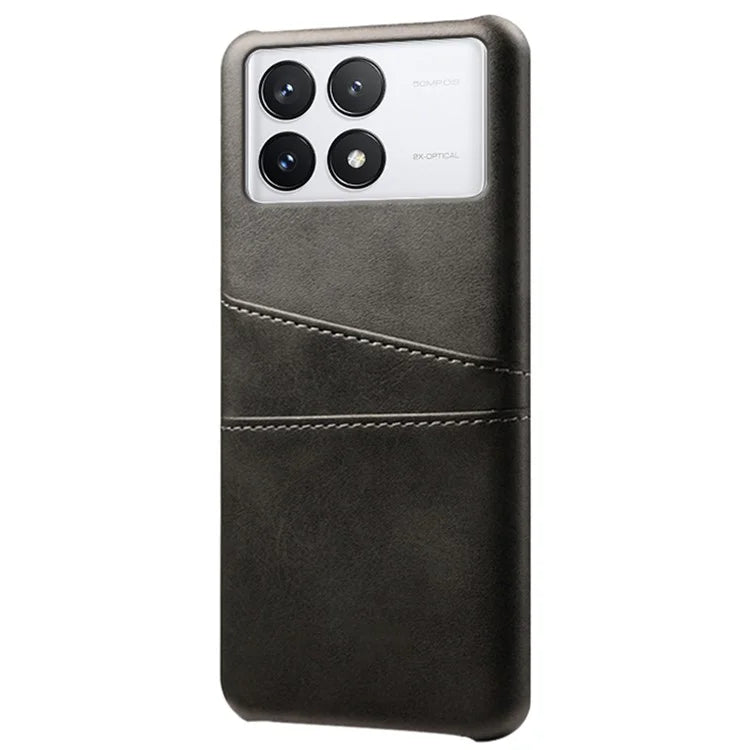 For Xiaomi Redmi K70 Pro 5G / K70 5G Case Anti-fall PU Leather+PC Phone Shell with 2 Card Slots