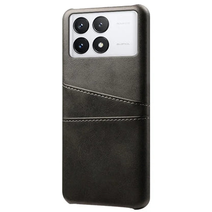 For Xiaomi Redmi K70 Pro 5G / K70 5G Case Anti-fall PU Leather+PC Phone Shell with 2 Card Slots