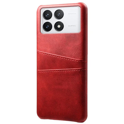 For Xiaomi Redmi K70 Pro 5G / K70 5G Case Anti-fall PU Leather+PC Phone Shell with 2 Card Slots