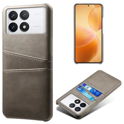 For Xiaomi Redmi K70 Pro 5G / K70 5G Case Anti-fall PU Leather+PC Phone Shell with 2 Card Slots
