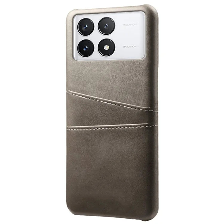 For Xiaomi Redmi K70 Pro 5G / K70 5G Case Anti-fall PU Leather+PC Phone Shell with 2 Card Slots