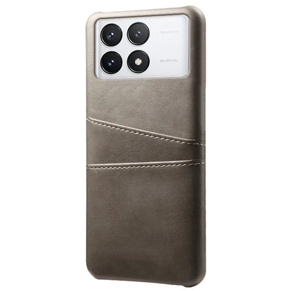 For Xiaomi Redmi K70 Pro 5G / K70 5G Case Anti-fall PU Leather+PC Phone Shell with 2 Card Slots