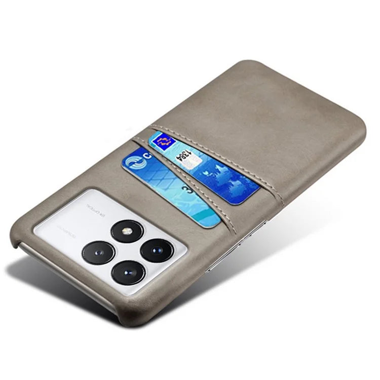 For Xiaomi Redmi K70 Pro 5G / K70 5G Case Anti-fall PU Leather+PC Phone Shell with 2 Card Slots