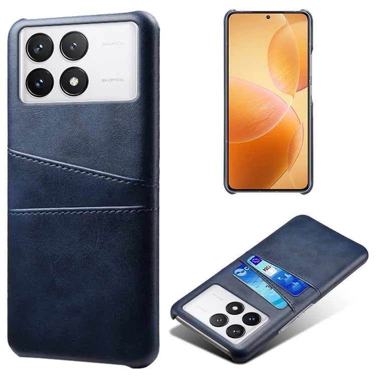 For Xiaomi Redmi K70 Pro 5G / K70 5G Case Anti-fall PU Leather+PC Phone Shell with 2 Card Slots