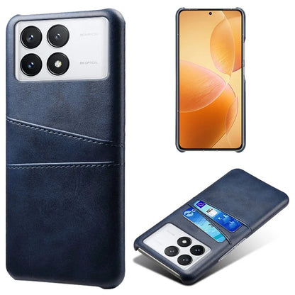 For Xiaomi Redmi K70 Pro 5G / K70 5G Case Anti-fall PU Leather+PC Phone Shell with 2 Card Slots
