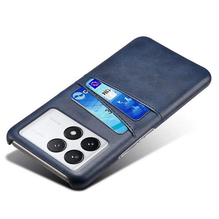 For Xiaomi Redmi K70 Pro 5G / K70 5G Case Anti-fall PU Leather+PC Phone Shell with 2 Card Slots