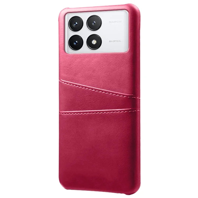 For Xiaomi Redmi K70 Pro 5G / K70 5G Case Anti-fall PU Leather+PC Phone Shell with 2 Card Slots