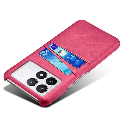 For Xiaomi Redmi K70 Pro 5G / K70 5G Case Anti-fall PU Leather+PC Phone Shell with 2 Card Slots