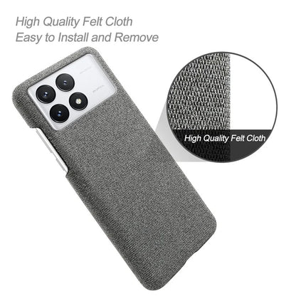 For Xiaomi Redmi K70E 5G / Poco X6 Pro 5G Phone Case Soft Cloth Texture Anti-Shock Cover