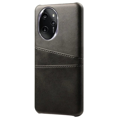 For Honor 100 Pro 5G Cell Phone Case PU+Hard PC 2 Card Holders Back Cover