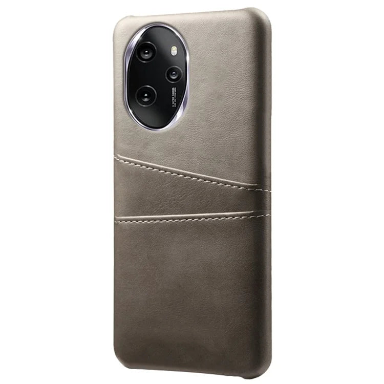 For Honor 100 Pro 5G Cell Phone Case PU+Hard PC 2 Card Holders Back Cover