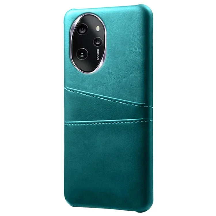 For Honor 100 Pro 5G Cell Phone Case PU+Hard PC 2 Card Holders Back Cover