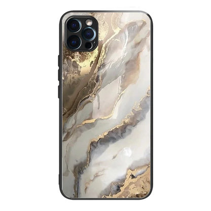 For iPhone 15 Pro Phone Case Pattern Printed Anti Scratch Tempered Glass Back Cover