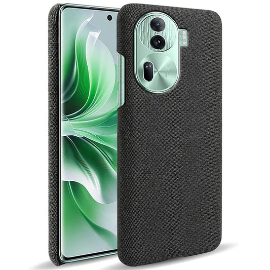 For Oppo Reno11 Pro 5G (Global) / Reno11 (China) 5G Case Hard PC+Cloth Smartphone Phone Cover