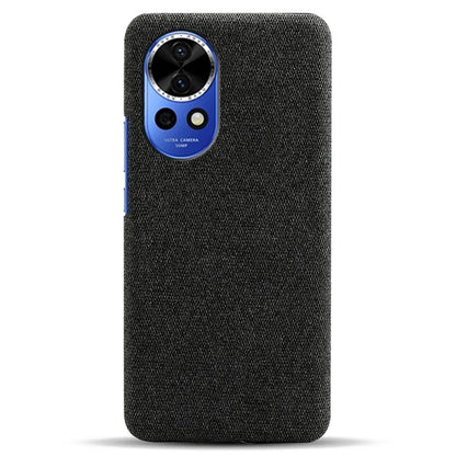 For Huawei nova 12 Pro 5G / nova 12 Ultra 5G Cell Phone Case Cloth Texture Solid Color Back Cover