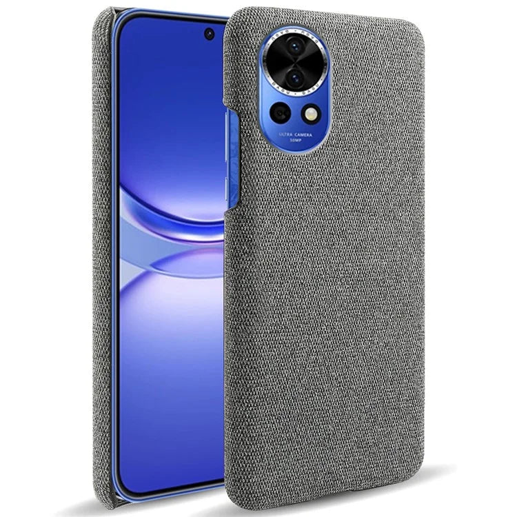 For Huawei nova 12 Pro 5G / nova 12 Ultra 5G Cell Phone Case Cloth Texture Solid Color Back Cover