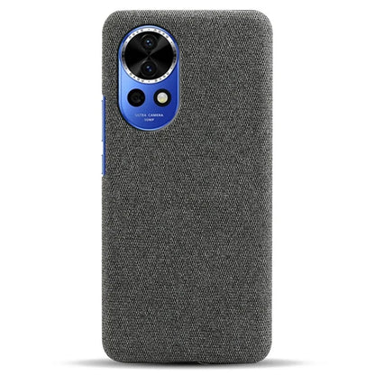 For Huawei nova 12 Pro 5G / nova 12 Ultra 5G Cell Phone Case Cloth Texture Solid Color Back Cover