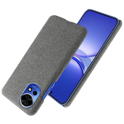 For Huawei nova 12 Pro 5G / nova 12 Ultra 5G Cell Phone Case Cloth Texture Solid Color Back Cover