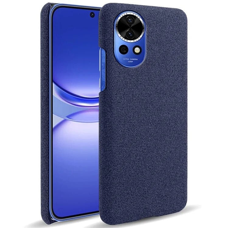For Huawei nova 12 Pro 5G / nova 12 Ultra 5G Cell Phone Case Cloth Texture Solid Color Back Cover