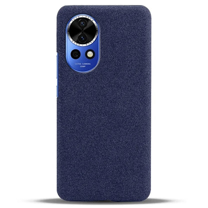 For Huawei nova 12 Pro 5G / nova 12 Ultra 5G Cell Phone Case Cloth Texture Solid Color Back Cover