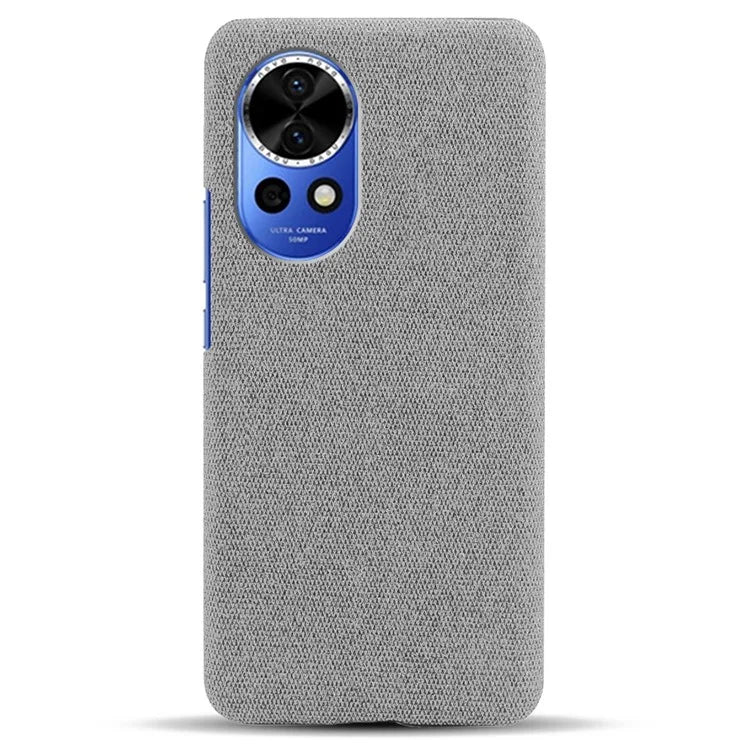 For Huawei nova 12 Pro 5G / nova 12 Ultra 5G Cell Phone Case Cloth Texture Solid Color Back Cover