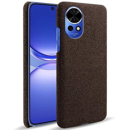 For Huawei nova 12 Pro 5G / nova 12 Ultra 5G Cell Phone Case Cloth Texture Solid Color Back Cover