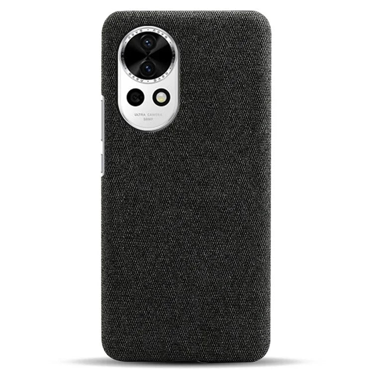 For Huawei nova 12 5G Case Solid Color Cloth+PC Anti-scratch Phone Cover