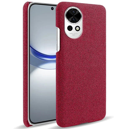 For Huawei nova 12 5G Case Solid Color Cloth+PC Anti-scratch Phone Cover