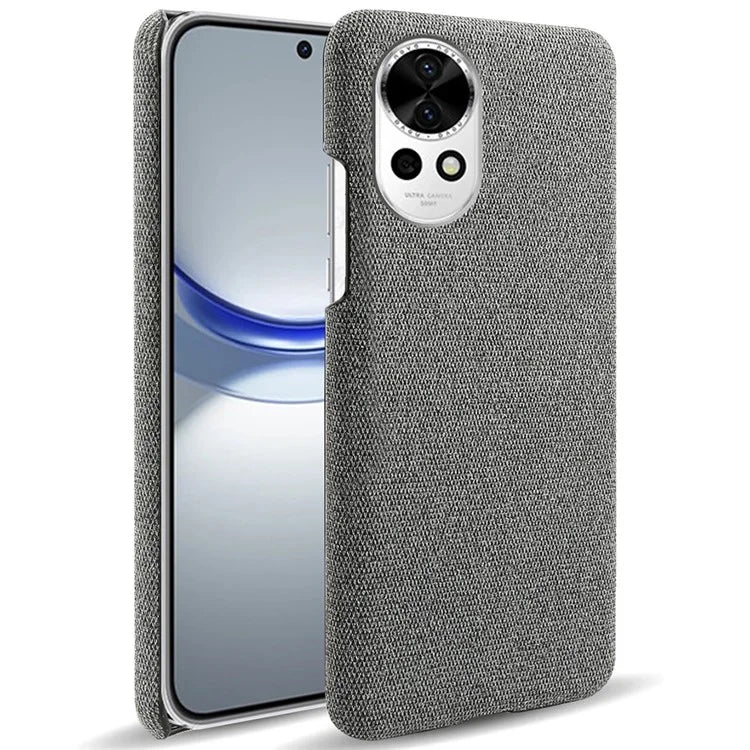 For Huawei nova 12 5G Case Solid Color Cloth+PC Anti-scratch Phone Cover