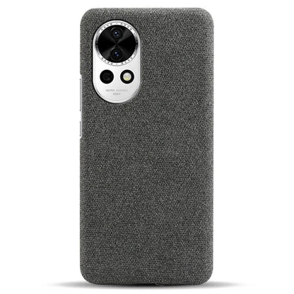 For Huawei nova 12 5G Case Solid Color Cloth+PC Anti-scratch Phone Cover