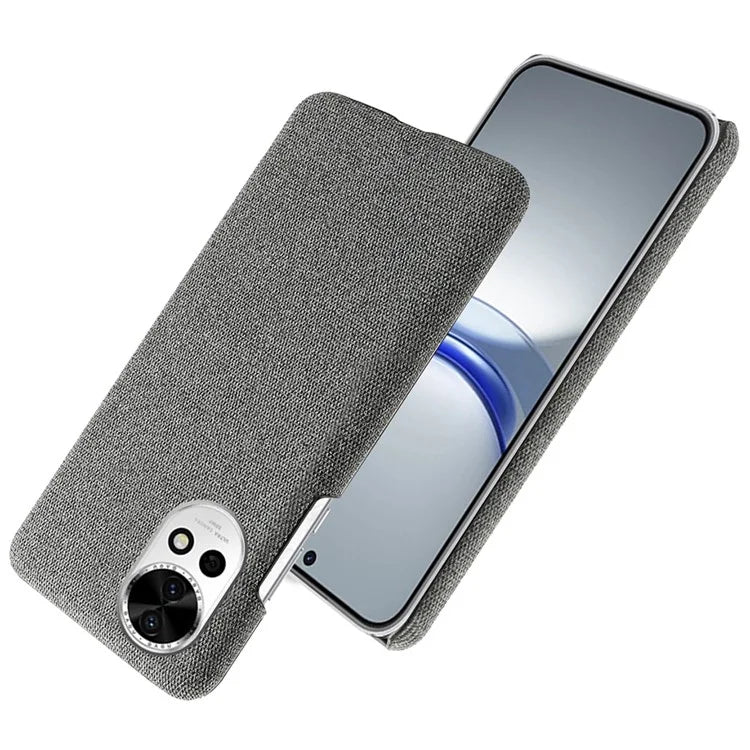 For Huawei nova 12 5G Case Solid Color Cloth+PC Anti-scratch Phone Cover
