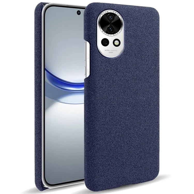 For Huawei nova 12 5G Case Solid Color Cloth+PC Anti-scratch Phone Cover