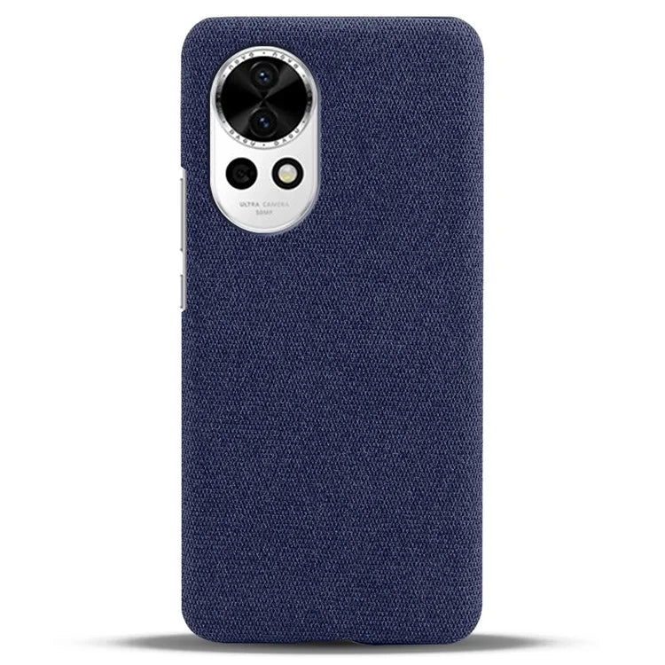 For Huawei nova 12 5G Case Solid Color Cloth+PC Anti-scratch Phone Cover