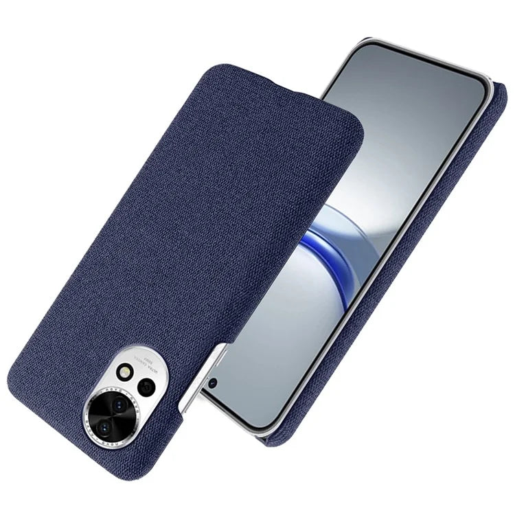 For Huawei nova 12 5G Case Solid Color Cloth+PC Anti-scratch Phone Cover
