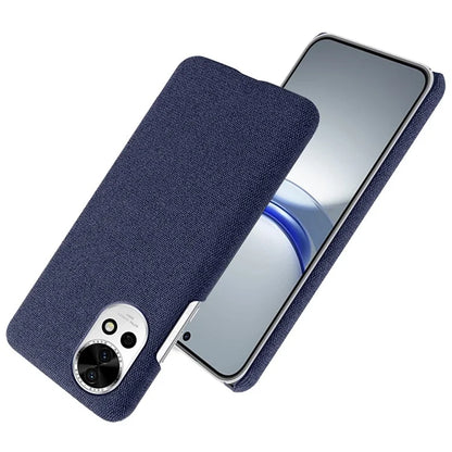 For Huawei nova 12 5G Case Solid Color Cloth+PC Anti-scratch Phone Cover